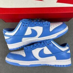 🌹🌹Nike Dunk Low White Blue Sneaker Women Sizes